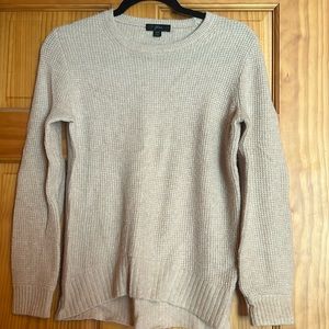 Oatmeal heather waffle sweater